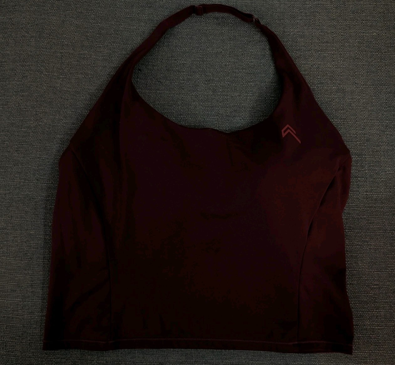 ONER Active Halter Top Adjustable In Burgundy Size M RARE