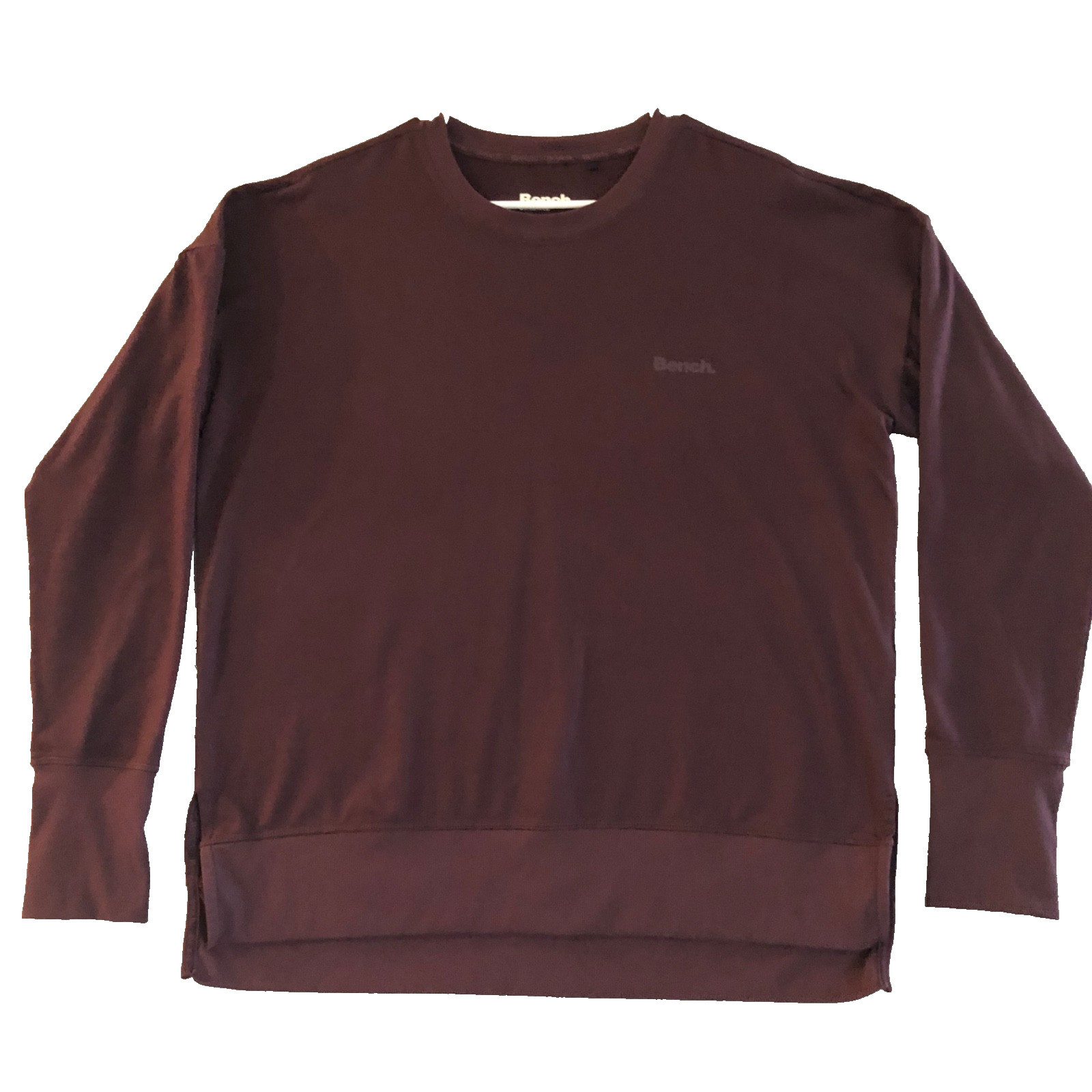 Bench Ladies’ Super Soft Jersey Active Top Burgandy Size Large
