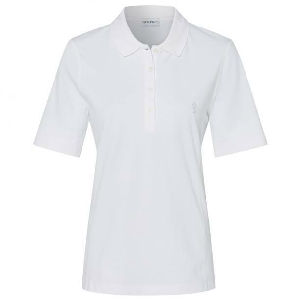 NWT Golfino Ladies SHORT SLEEVE POLO 9030522 101 Off White 2 4 6 8 10 12 14