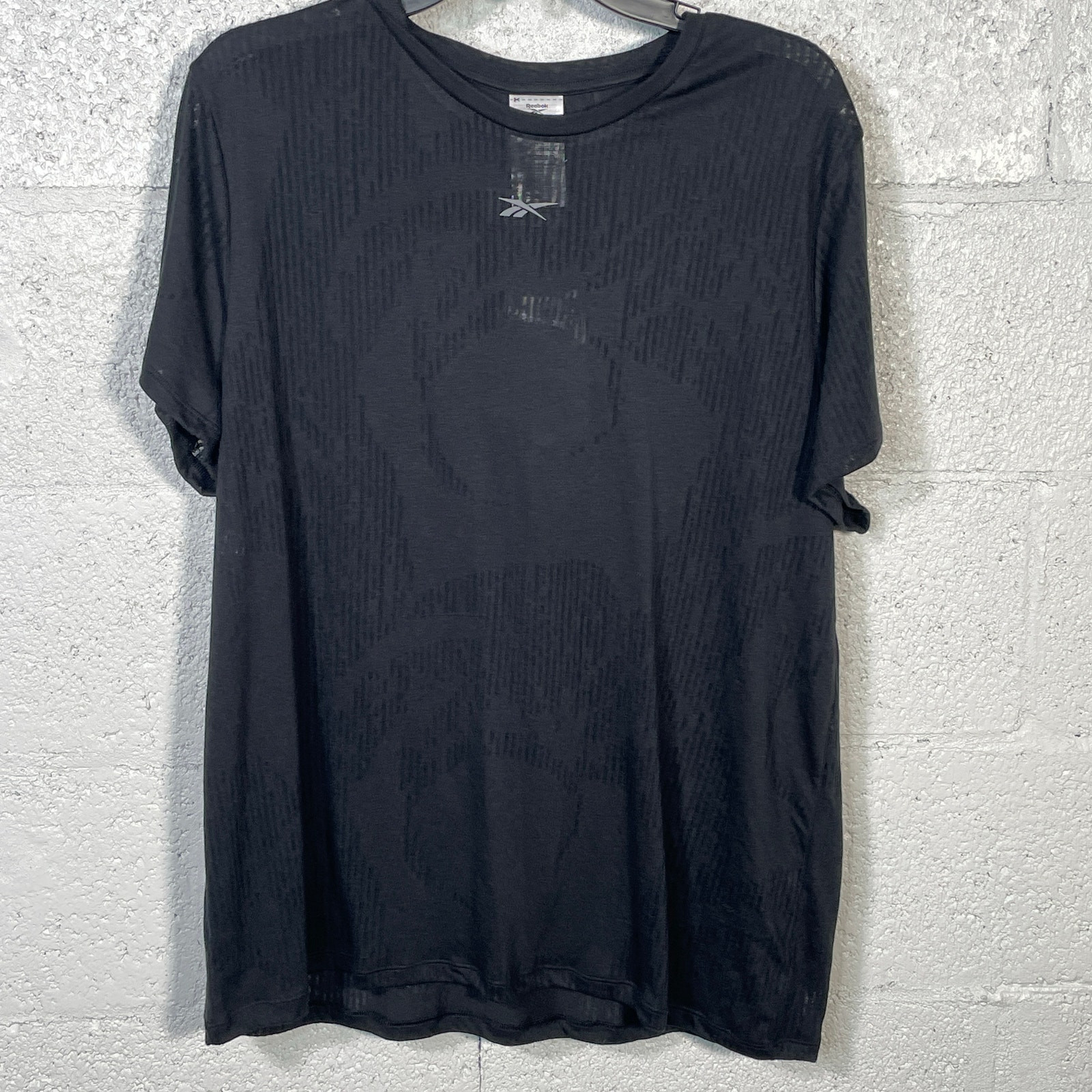 Reebok Plus Size Burnout Training T-Shirt – Black 1X