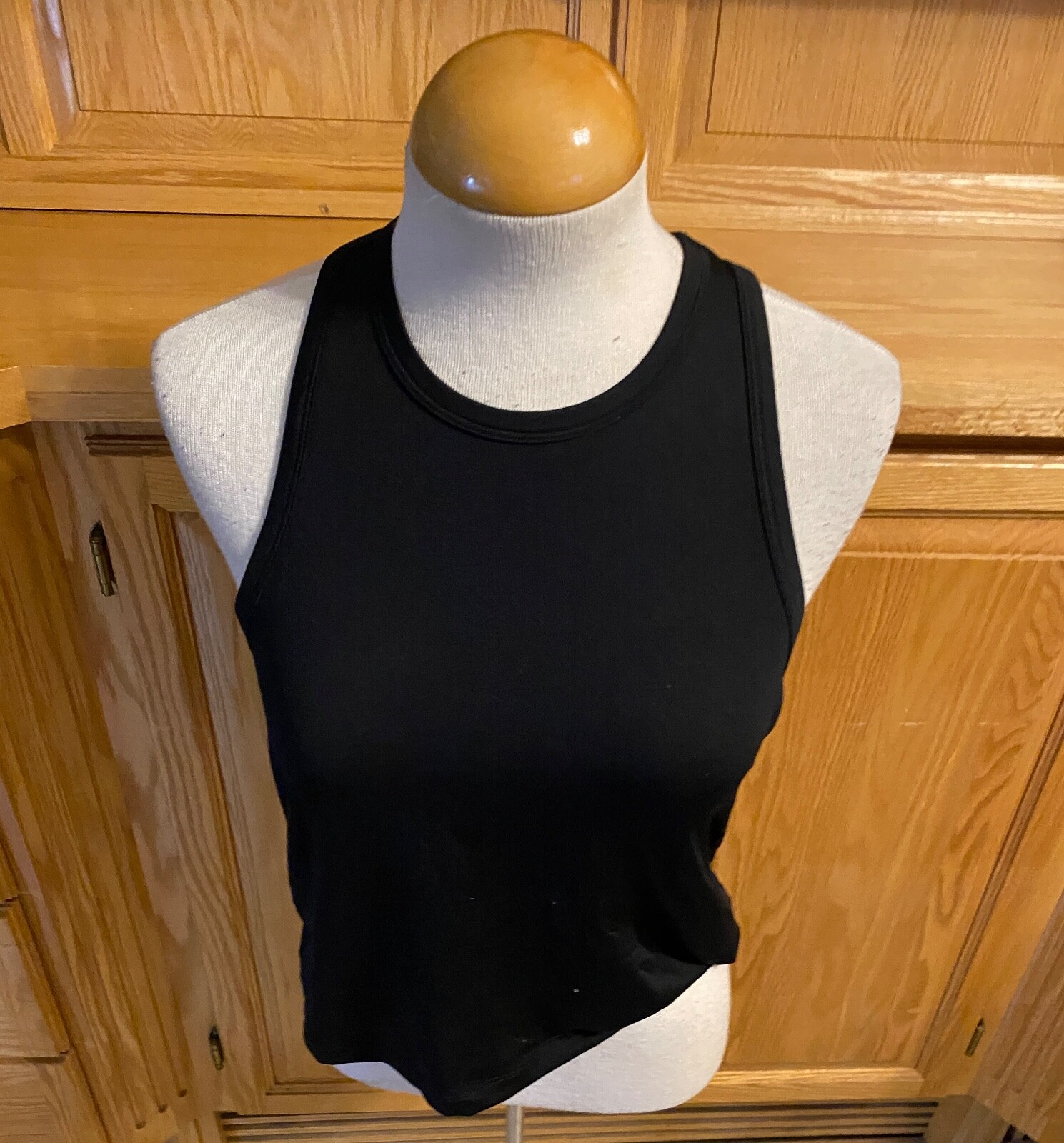Fabletics Blake Tank Top Medium (8) Black Racerback Activewear Top Comfort