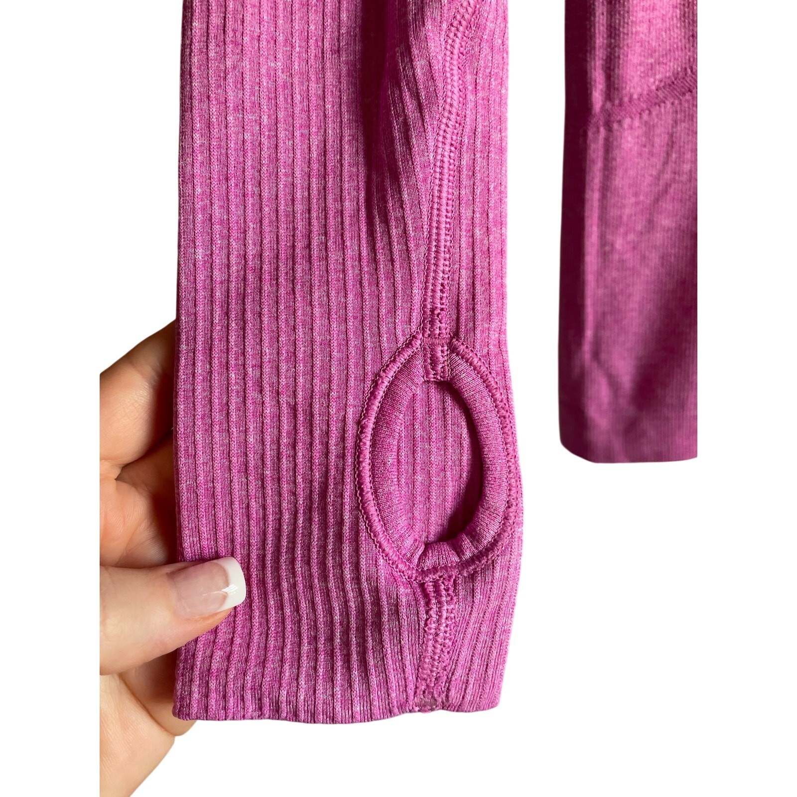 LULULEMON Heathered Raspberry Swiftly Tech Long Sleeve Crew Top Athleisure $78