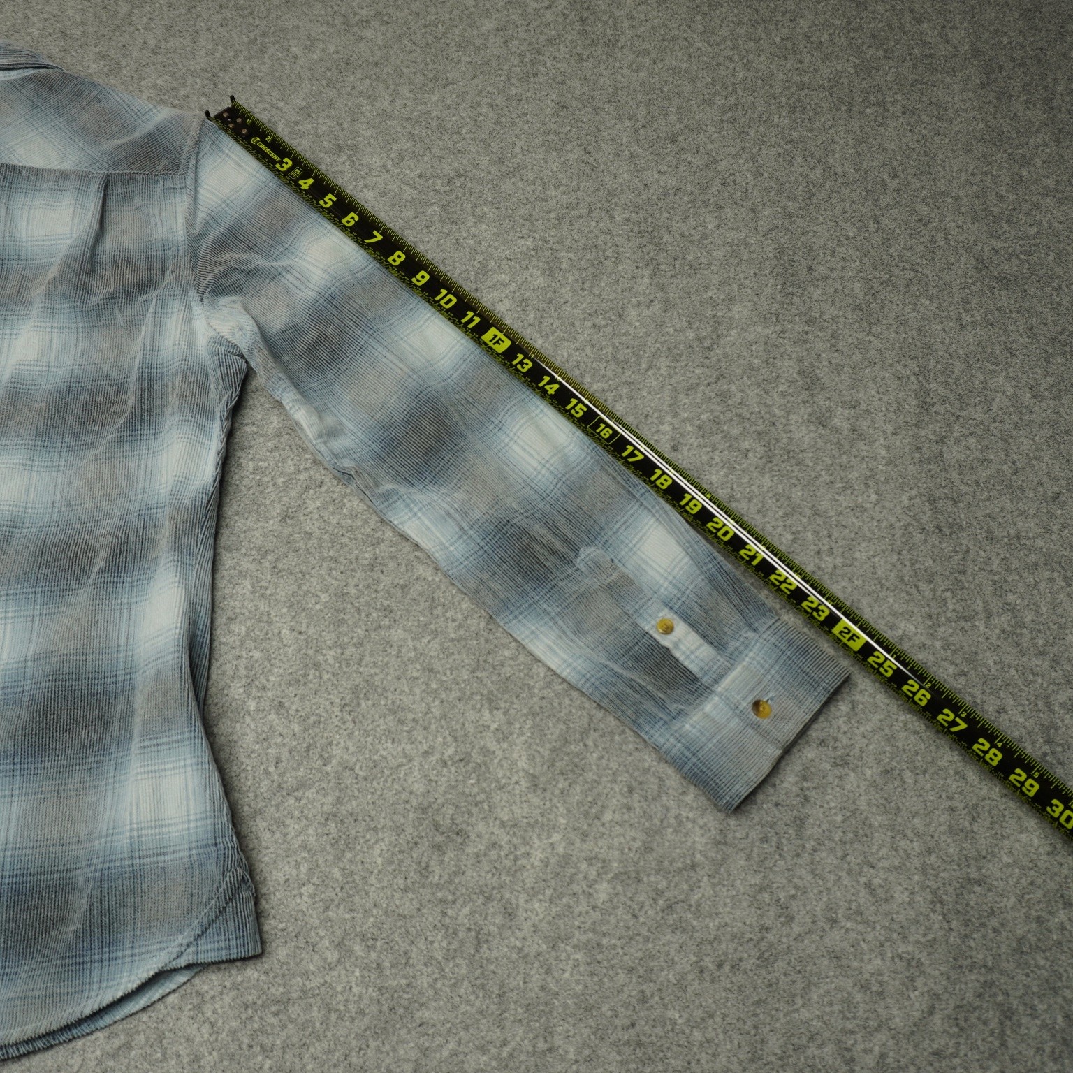 Island by Basic Options Women’s Blue Plaid Cotton Button-Up Shirt M