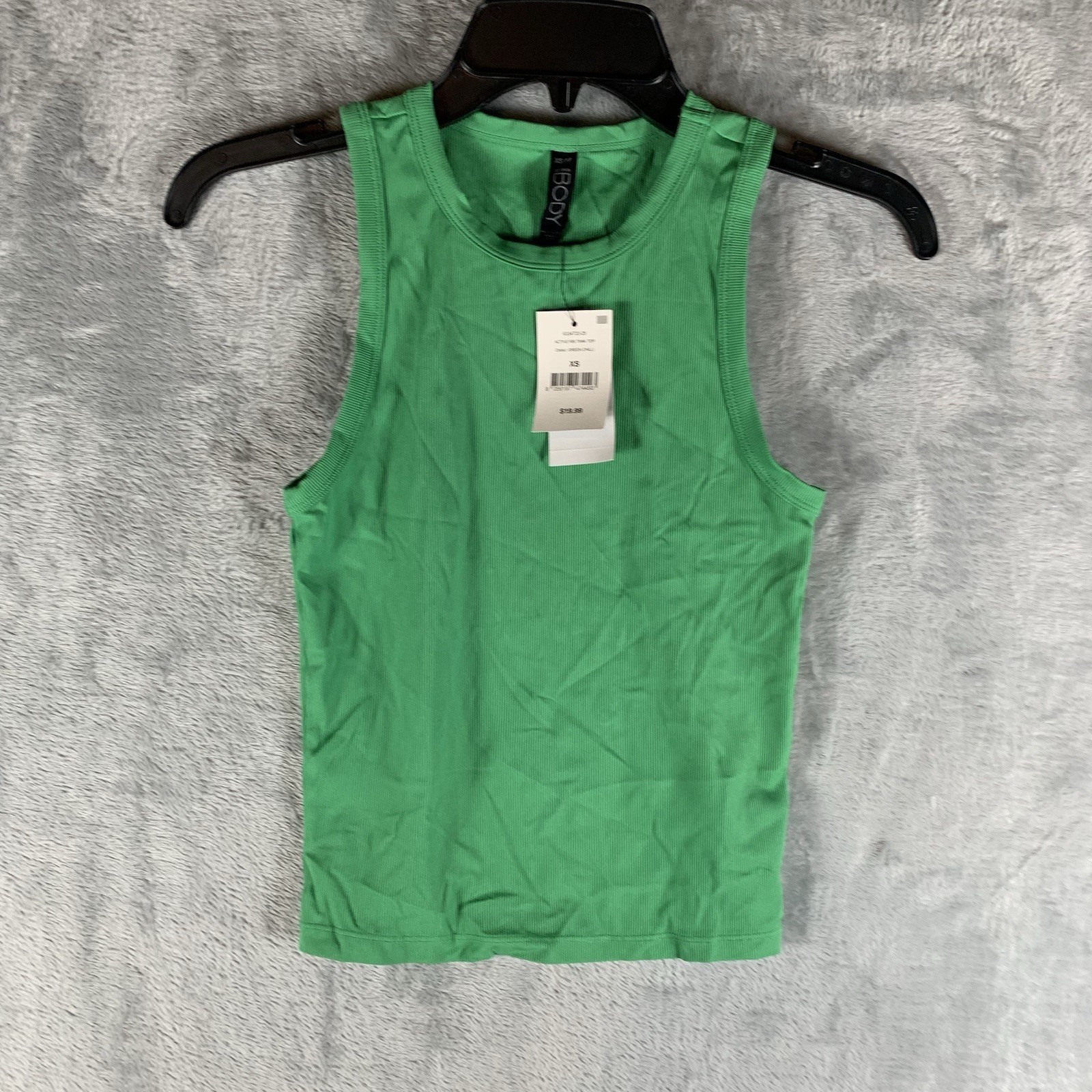 Cotton On Body Women’s Tank Top Active Rib Green Chili XS Athletic Performance