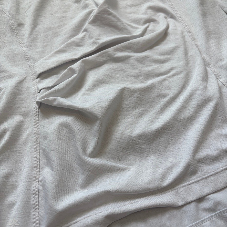 Athleta Pacifica Wrap Front Top Womens M White Long Sleeve Sun Protection Zip Up