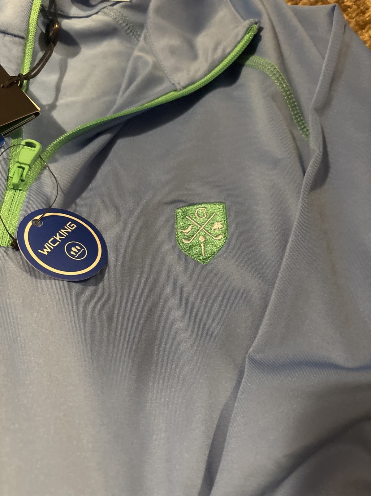 RLX Ralph Lauren Golf Performance Pullover Blue Half-Zip Sz S NWT
