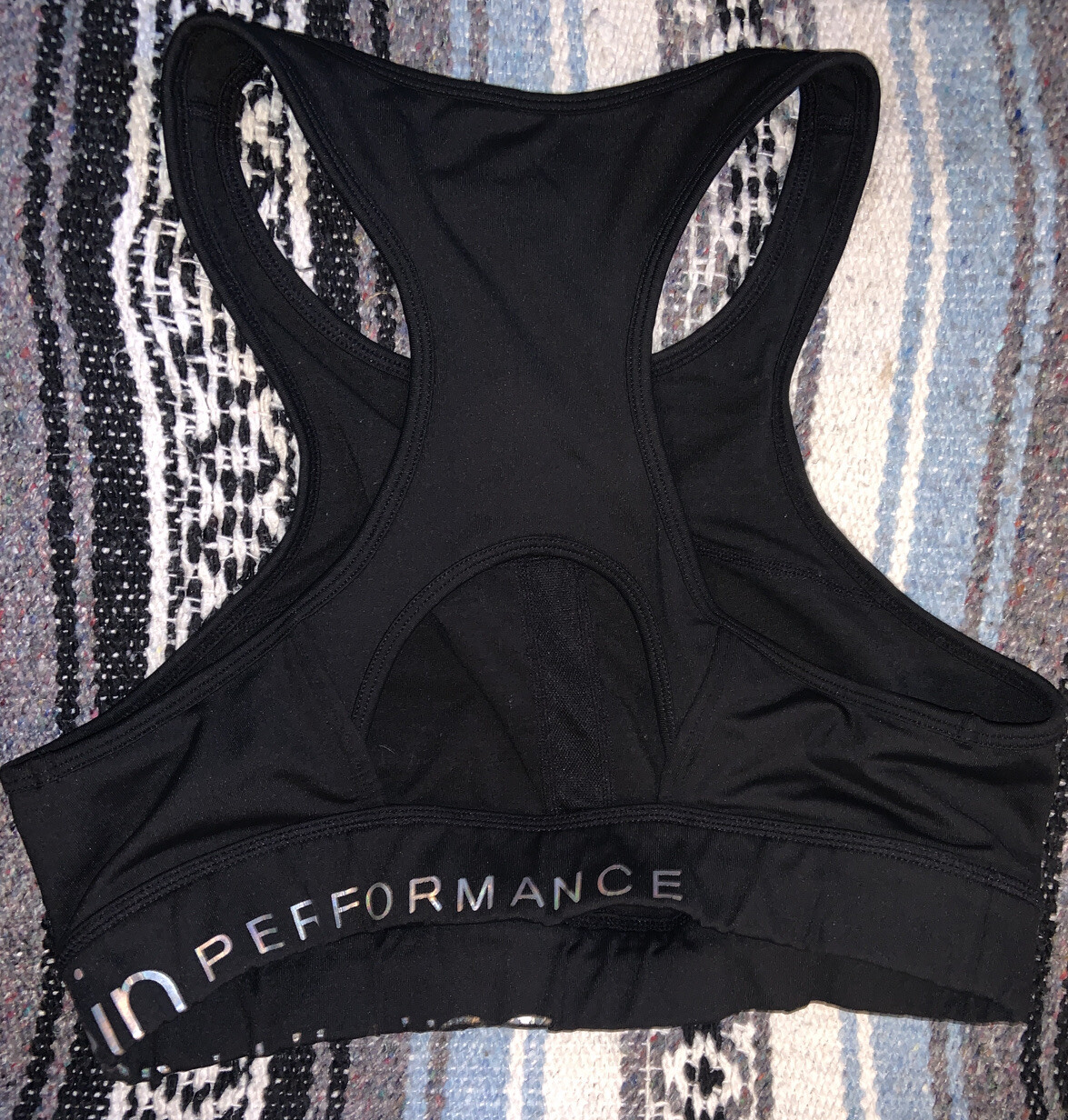 Calvin Klein Performance Black Bra Workout Top Womens Sz L