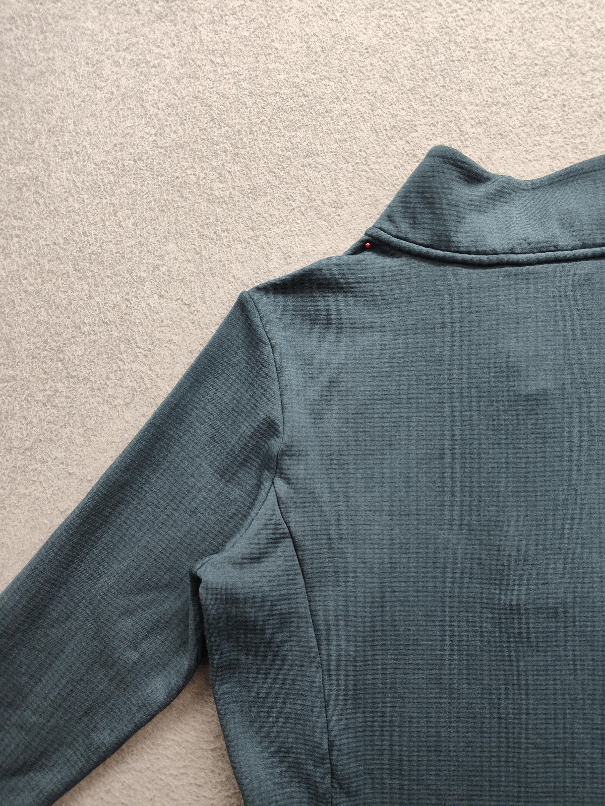 Mondetta Pullover Womens Medium Blue Thermal 1/4 Zip Mock Neck Long Sleeve Top