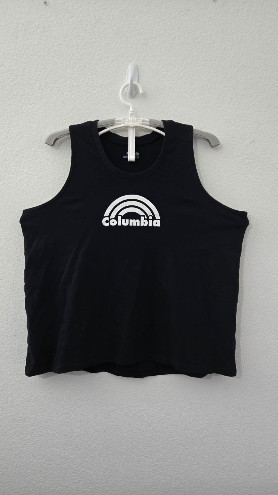 Columbia AW0844 Womens 1X XL Black Tank Top Shirt