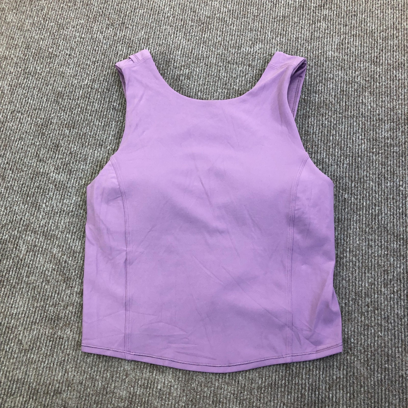 Lululemon Tank Top Womens 6 Purple Scoop Neck Built In Bra Yoga Gym Athletic