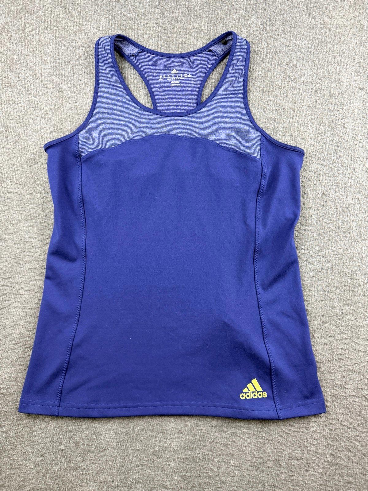 ADIDAS Women’s M Medium Purple Climalite Racerback Athletic Tank Top Workout