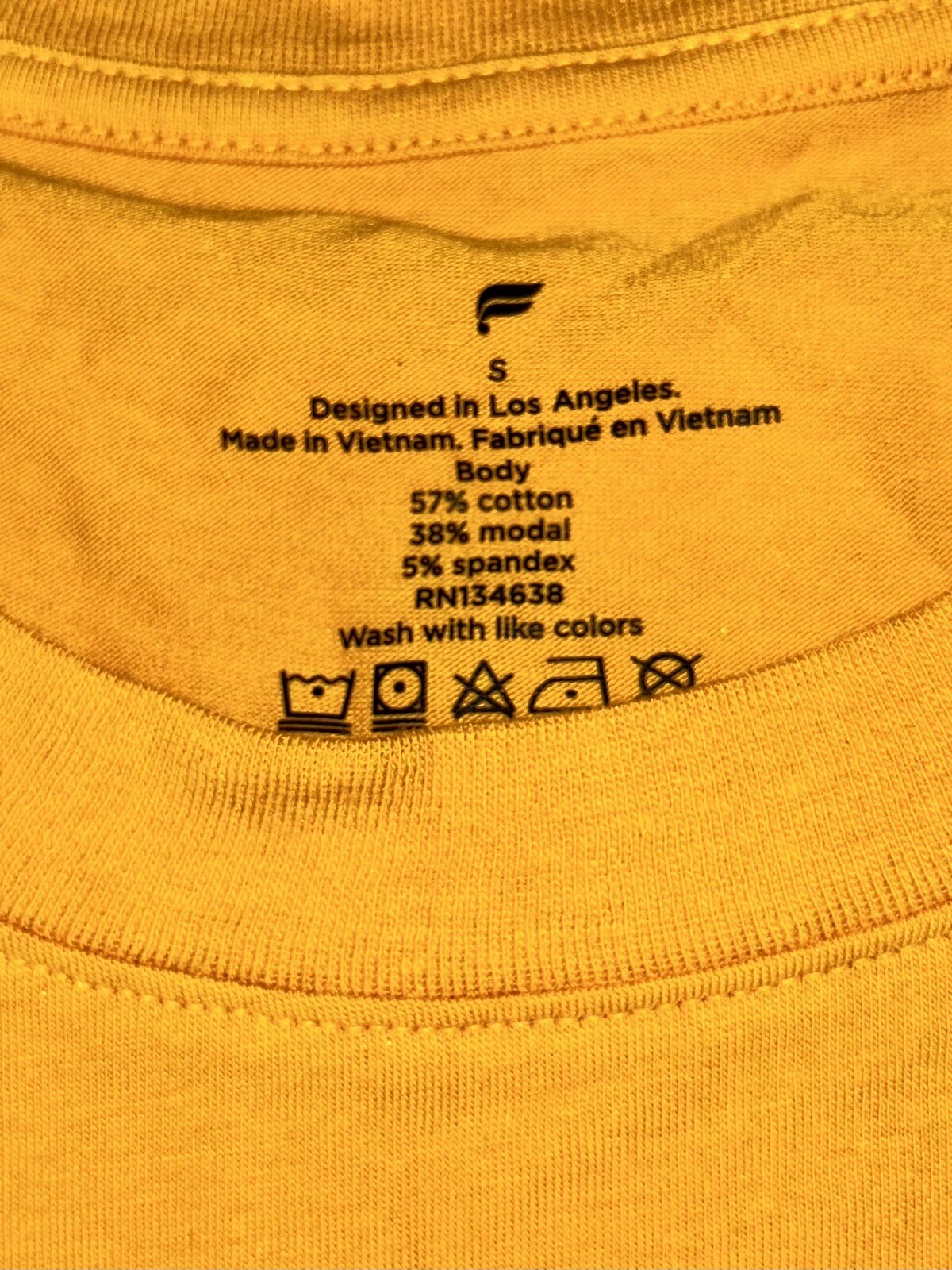 NWT🌟FABLETICS🌟SMALL🌟THE 24/7 TEE🌟YELLOW🌟SUPER SOFT🌟LIGHTWEIGHT🌟