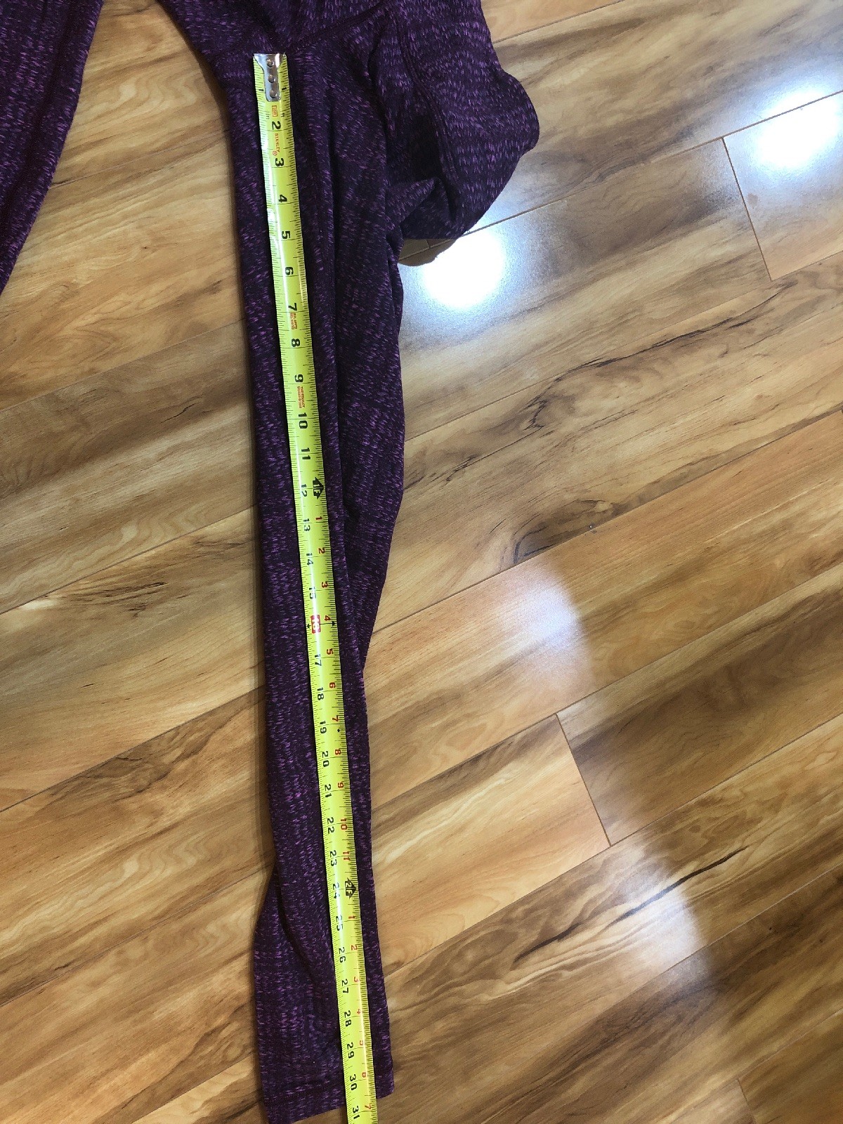 Lululemon Wunder Under Pant Textured Ziggy Wee August Raspberry Glo Light 6