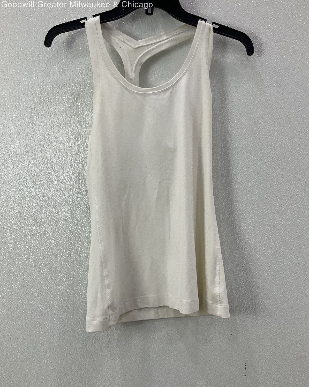 Lululemon Womens White Solid Athletic Racerback Tank Top N A
