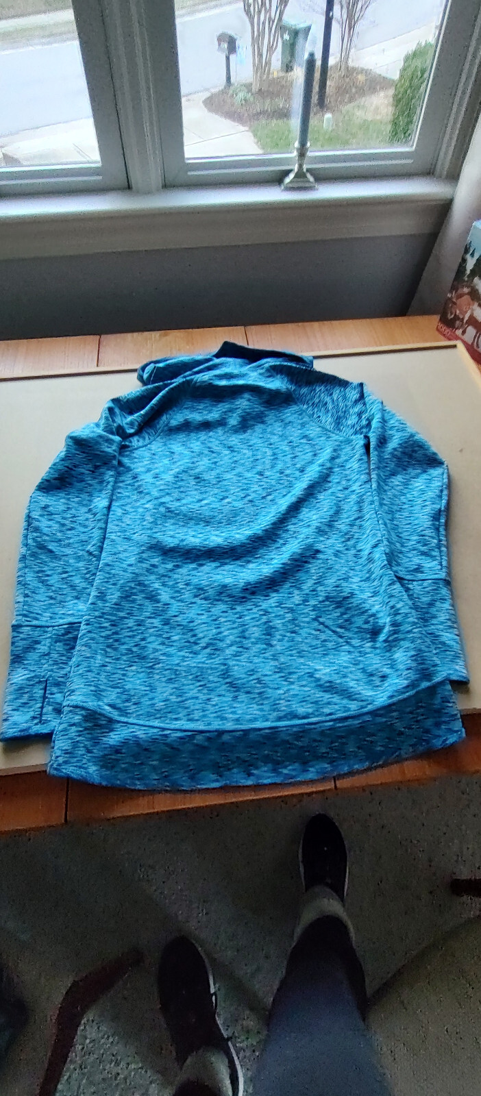 Athleta 女式 x 小圆领套头卫衣 Space Dye Tranquility 930314 –