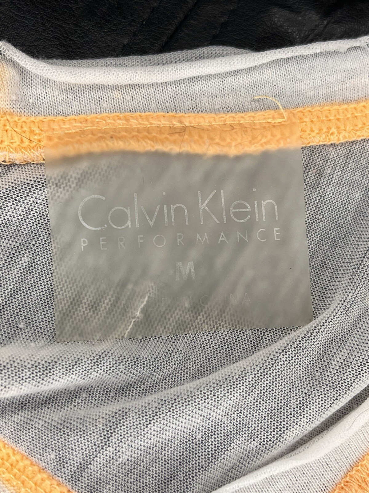 Calvin Klein Performance Activewear Women’s Med Cover Up Sheer Top Tunic Orange