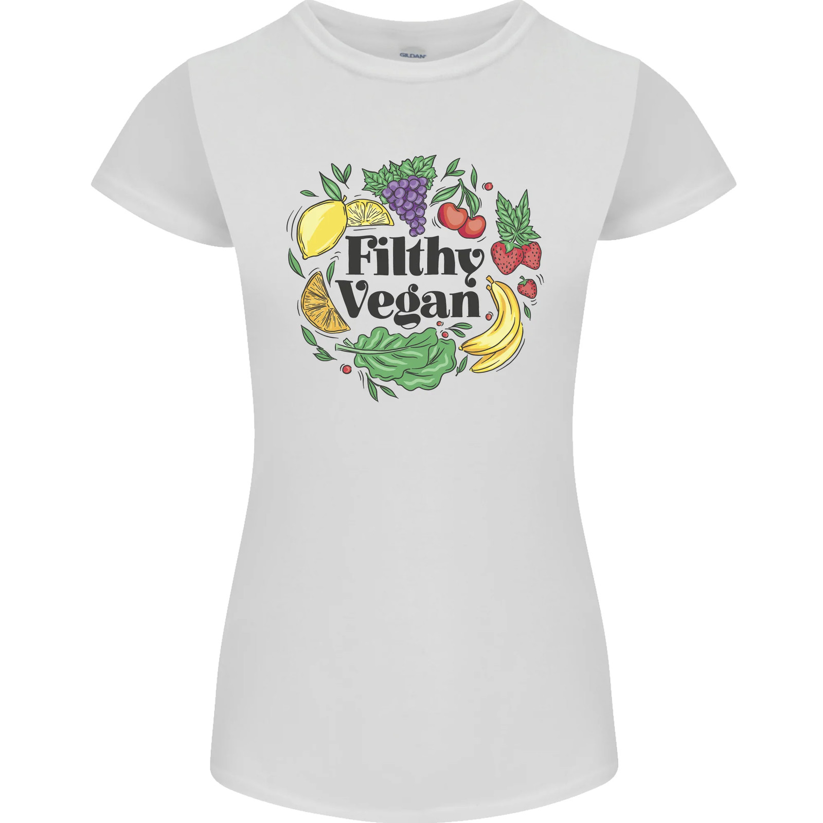 Filthy Vegan Womens Petite Cut T-Shirt
