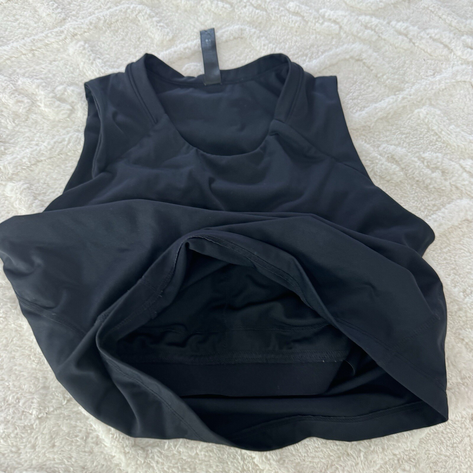 MPG Black Lined Thin Padded Crop Cami Gym Sport Bra Womens Size S Casual Top