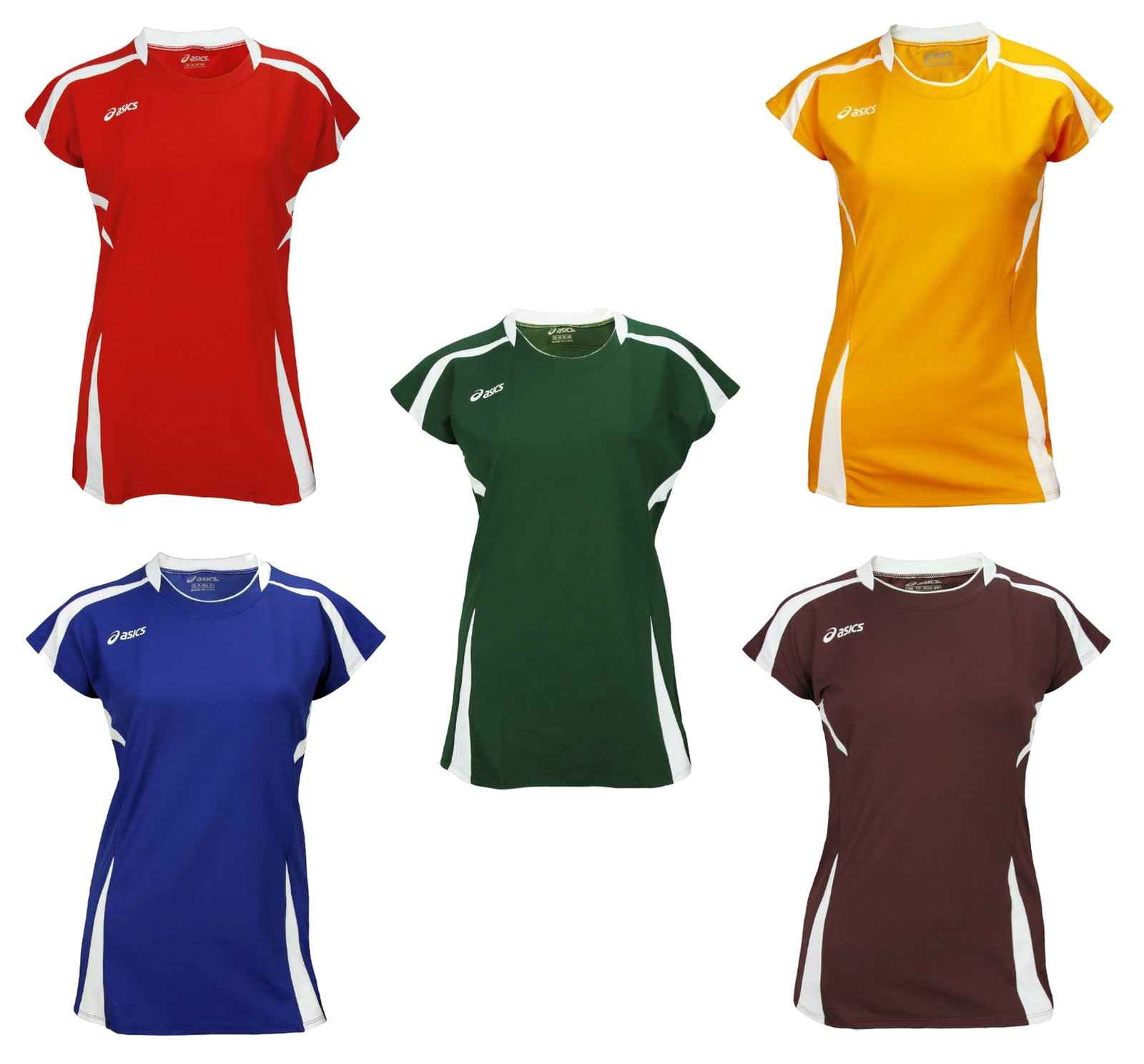 ASICS Women’s Blocker Athletic Volleyball Jersey Top Short Sleeve, Many Colors