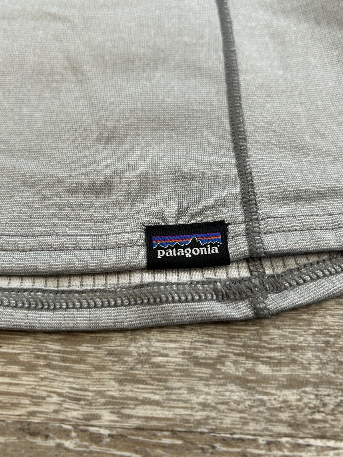 Patagonia Capilene Midweight Baselayer Women’s Large Gray Polartec Waffle Lined