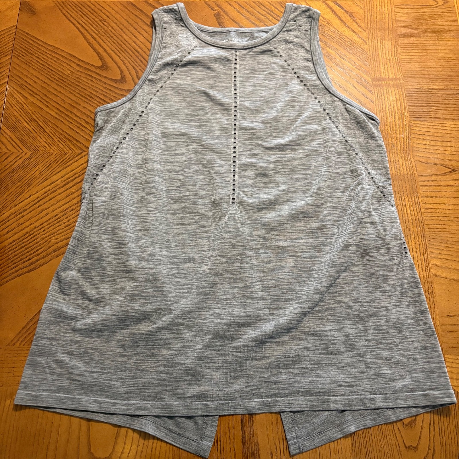 Athleta Heather Grey Split Back Tank Top Women’s Size S