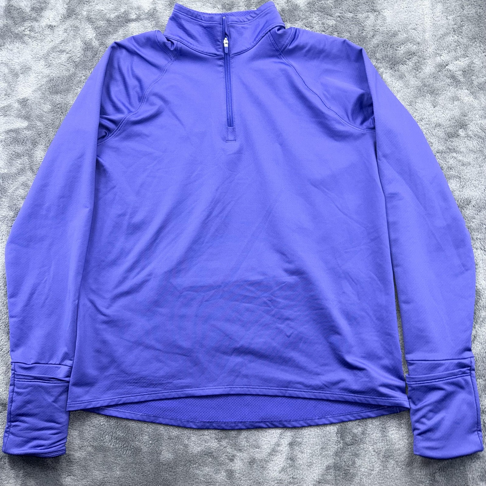 Athleta Pullover Womens Small Purple 1/4 Zip Long Sleeve Stretch Athletic