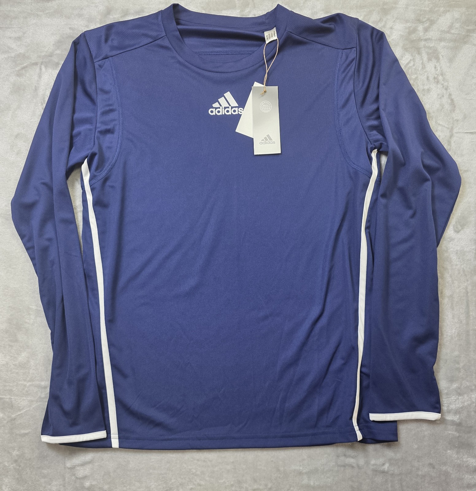 adidas WOMENS Long Sleeve Pullover Size SMALL color NAVY White AEROREADY