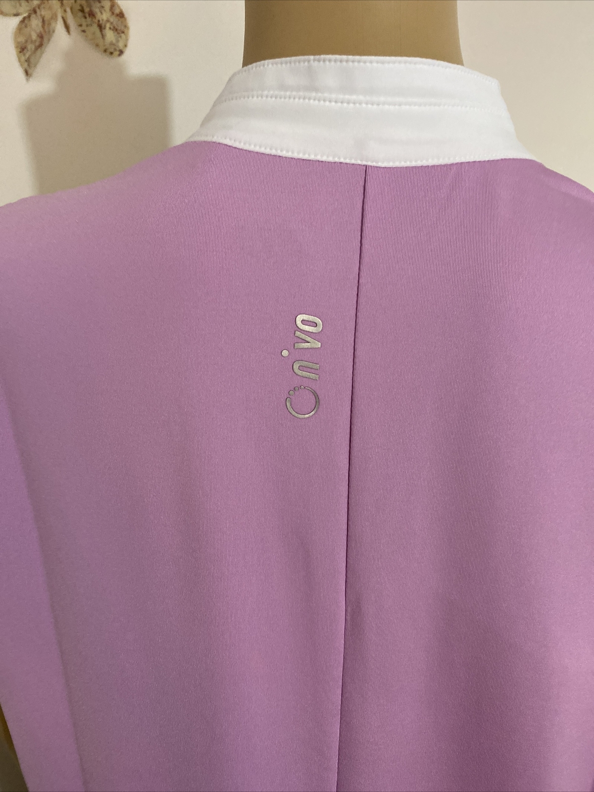 NIVO Performance Sleeveless Zip Placket Mock Neck Top Size XL Violet Women’s