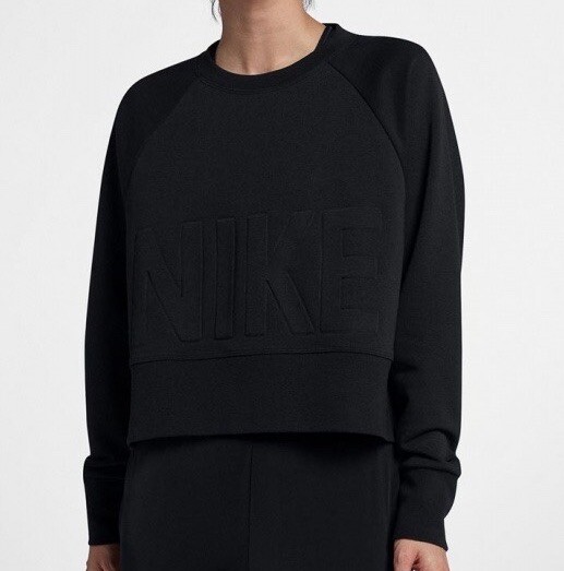 Nike Dry Versa Cropped Training Crewneck Sweatshirt Plus Size Women’s 3X AO2279