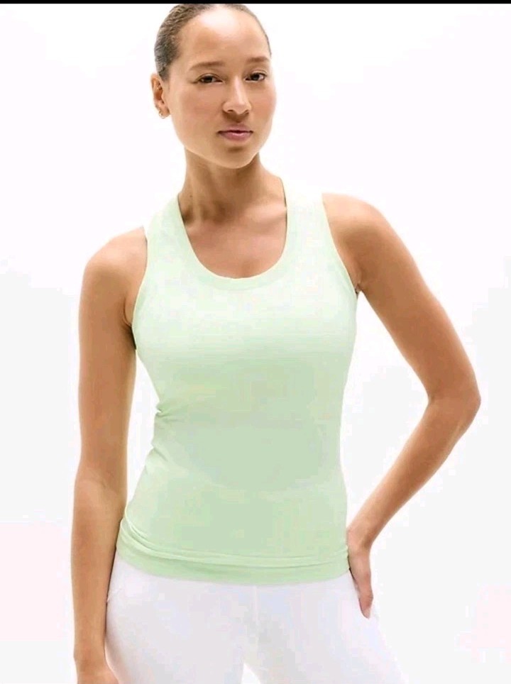 New Athleta Momentum Seamless Tank XS Honeydew Green Extra Small