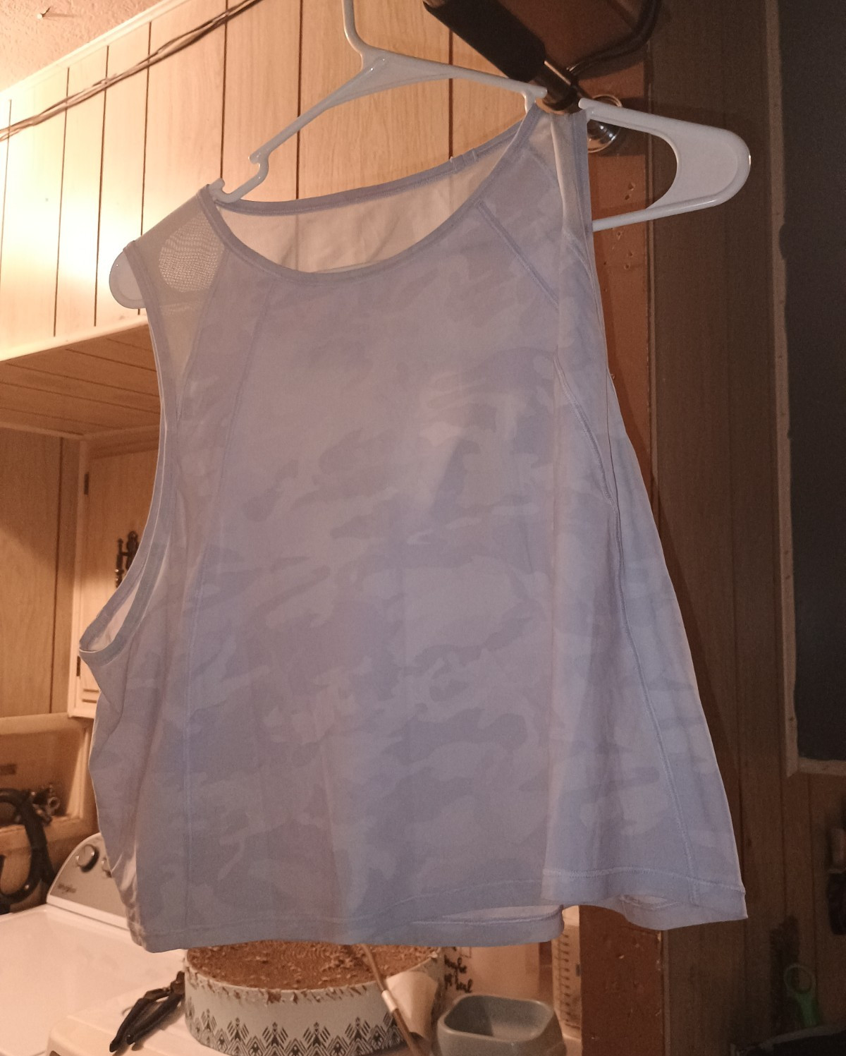 Lululemon athletica Women’s S White Camo Sleeveless Round Neck Yoga Tank