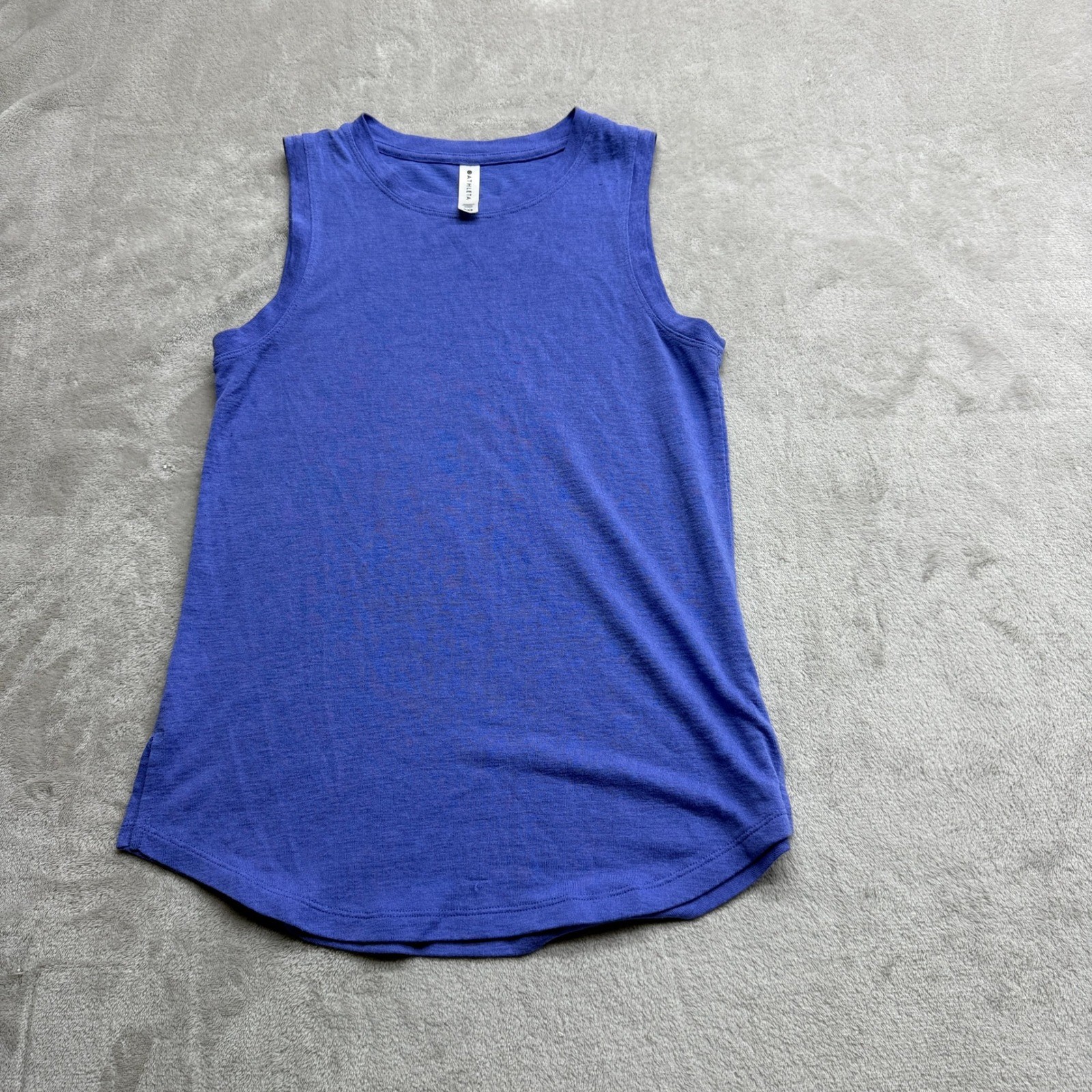 Athleta Tank Top Women’s XXS Purple Breezy Slub Knit Sleeveless Activewear Yoga