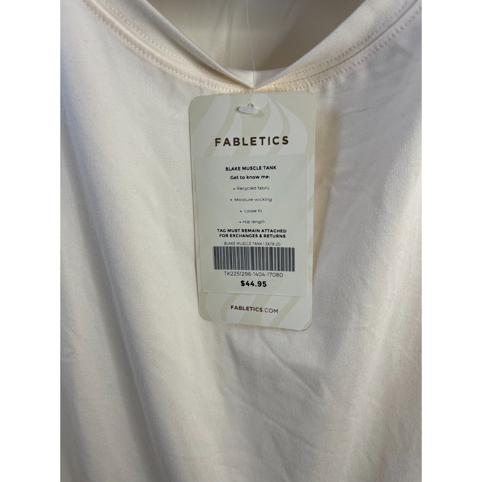 Fabletics Blake Muscle Tank Size 2X NWT