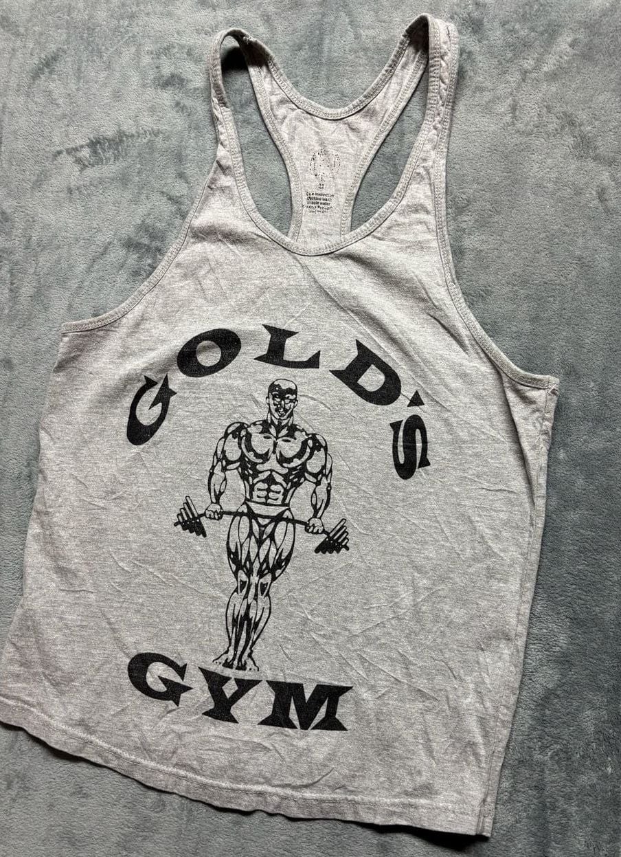 Gold’s Gym Classic Bodybuilder Tank Top Gray