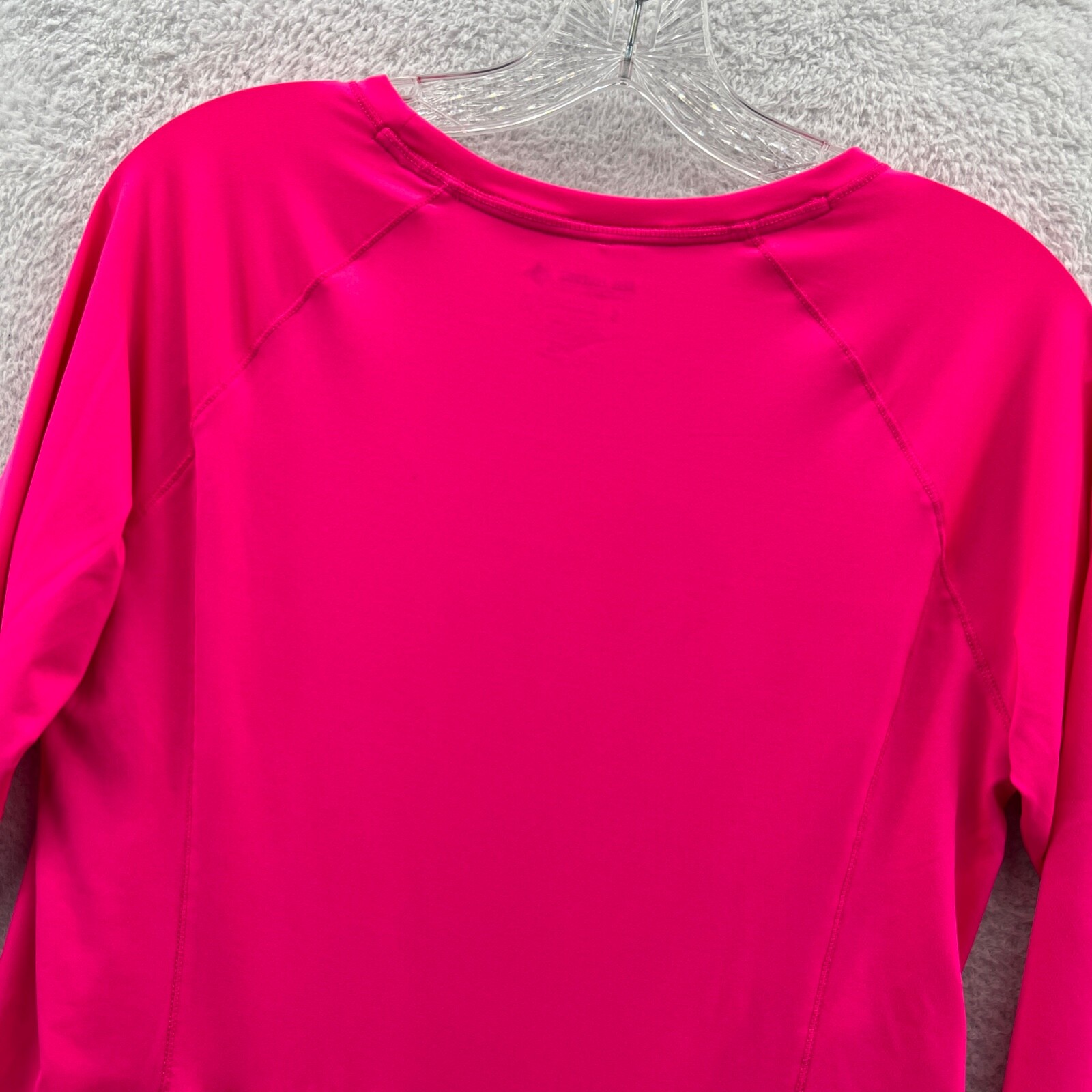 Reel Legends Shirt Womens Size Small Pink Athletic Long Sleeve Gym Running Fish