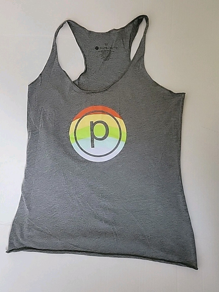 Pure Barre Tank Top Med Heather Grey