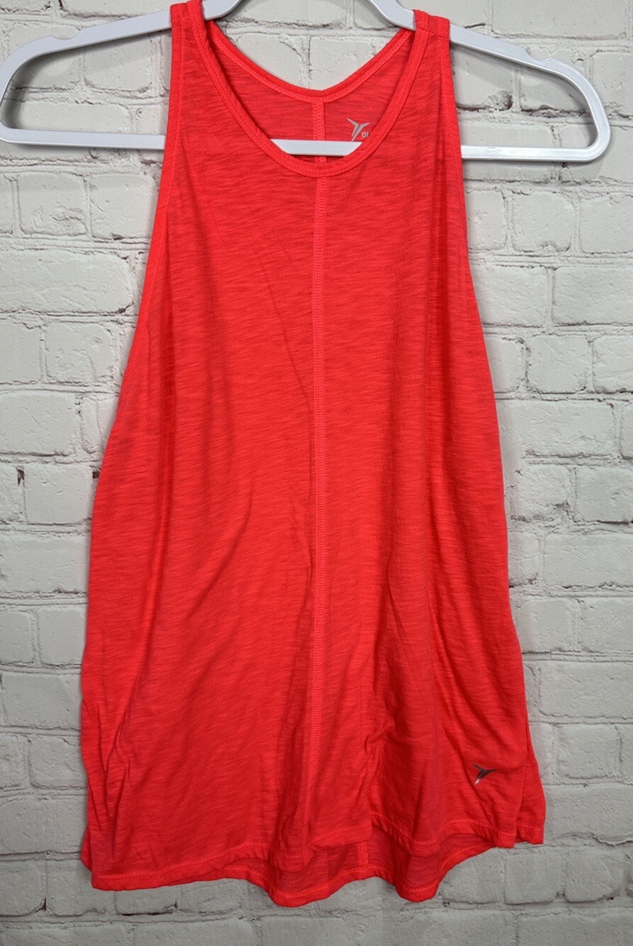 Old Navy Active knit scuba high neck sleeveless tank top workout gym, sz S