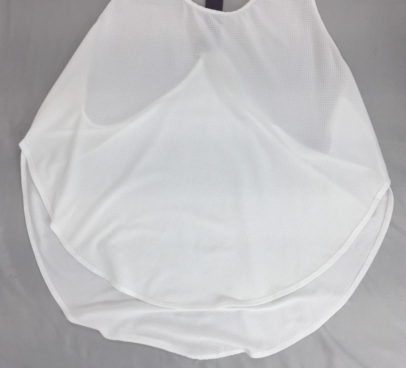Fabletics Womens Backless Tank Top White Loose Fit Yoga Racer Back Size Large