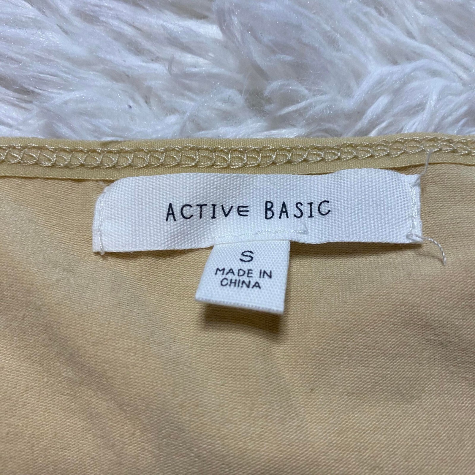 Active Basic Womens Athletic Criss Cross Back Cropped Top , Nude, Size Small