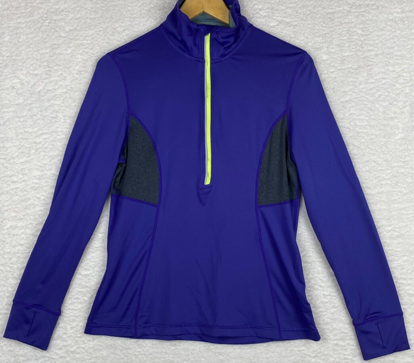 MPG Activewear 1/2 Top Womens Large Purple Pull Over Cycling Run Outdoor