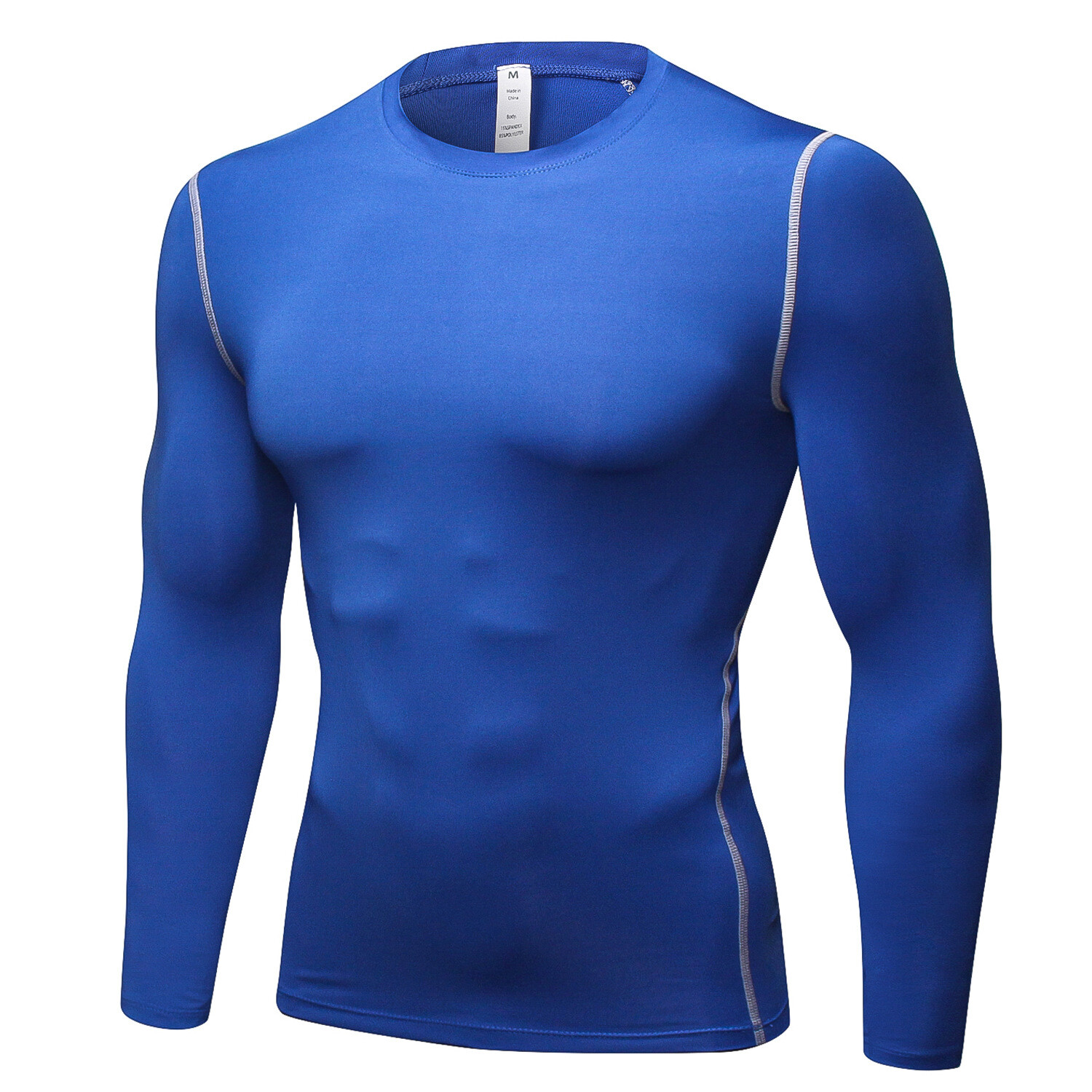 ZONBAILON Men’s Tight Training PRO Quick Dry Sports Fitness Running Long Sleeve