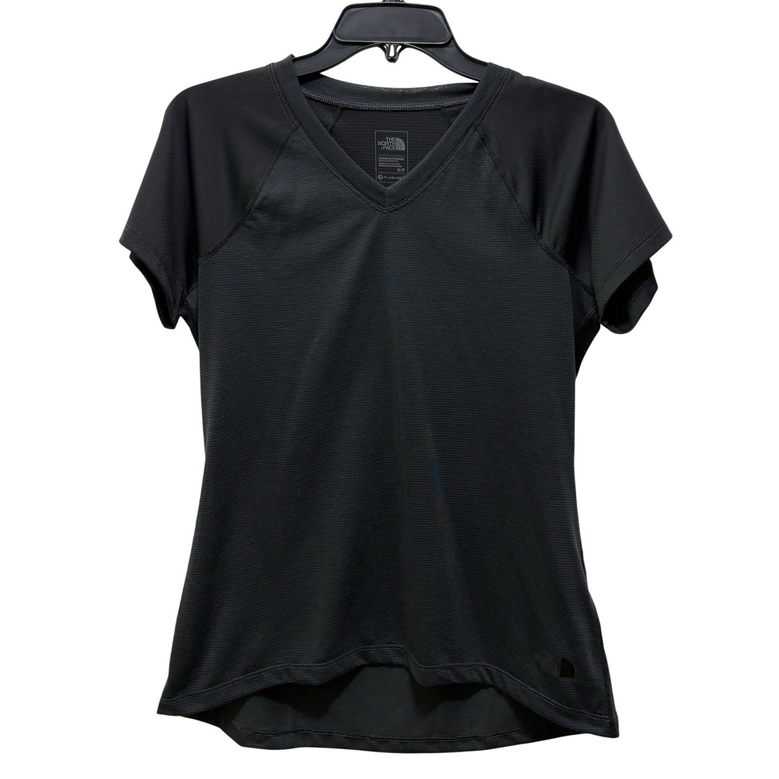The North Face Shirt Womens S Black FlashDry Top V-Neck Performance Training NWT