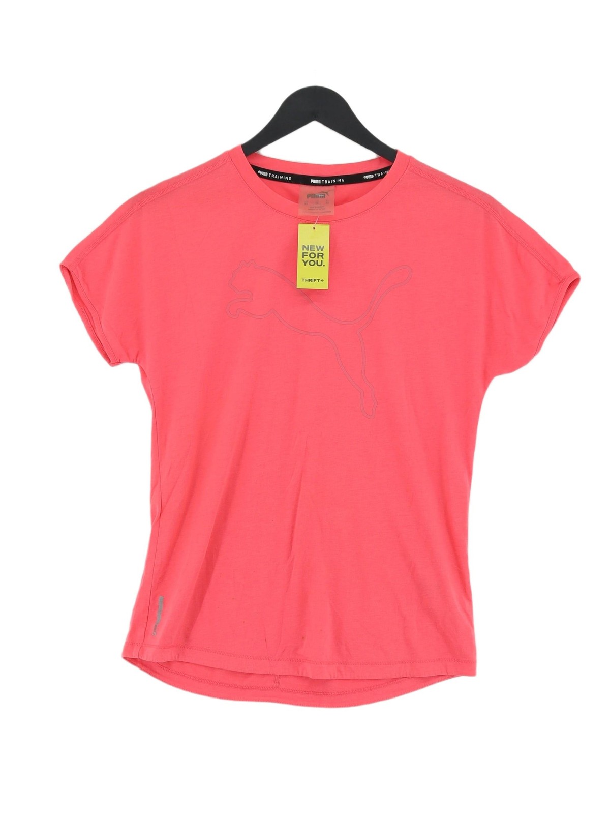 Puma Women’s T-Shirt XS Pink Polyester with Cotton, Viscose Basic