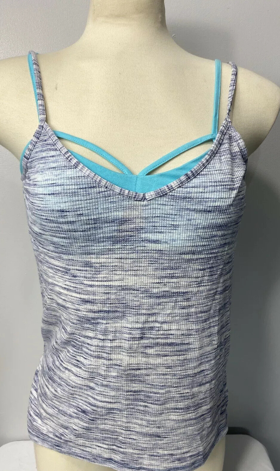 Ultra Flirt Tank Top Juniors size Small with Bralette 2 pc Stretch Workout New