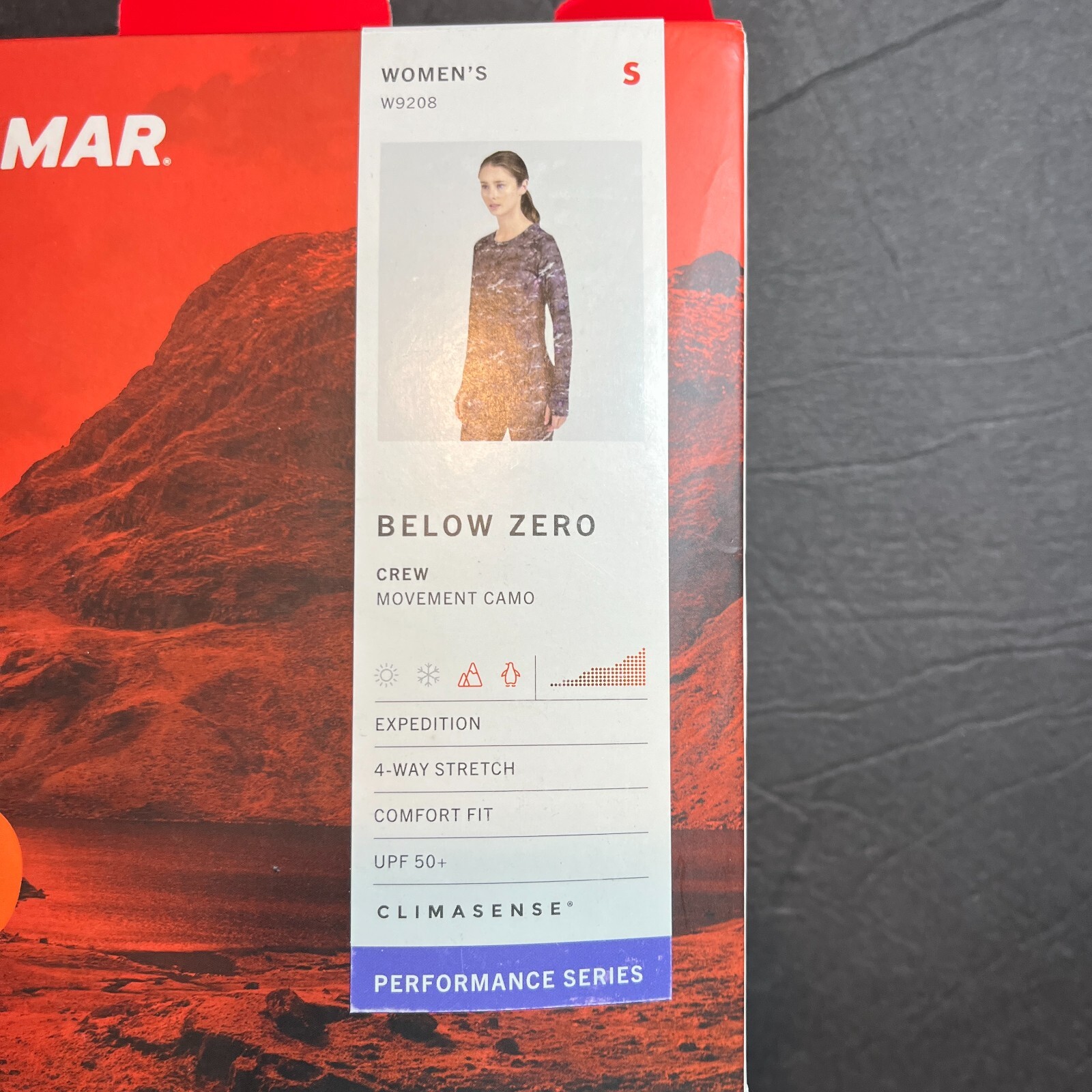 Terramar Below Zero Scoop-Neck Long Sleeve Base Layer Shirt Movement Camo Small