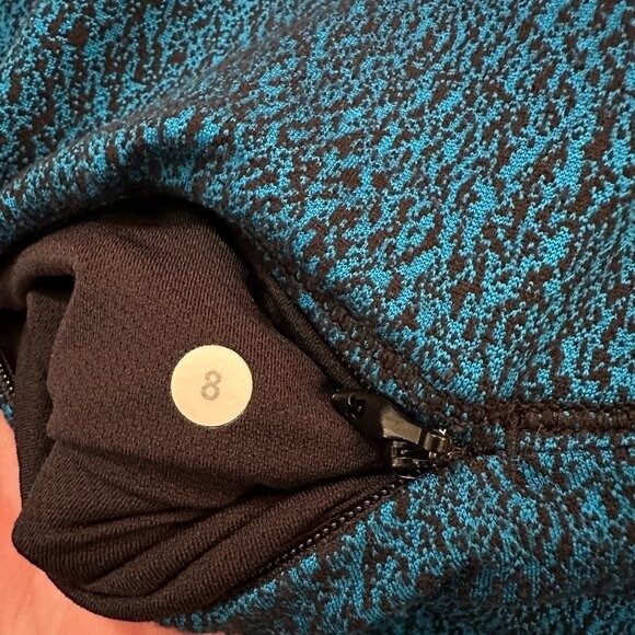 Lululemon Rush Hour 1/4 Zip Pullover Sweater Top Women’s size 8 Blue
