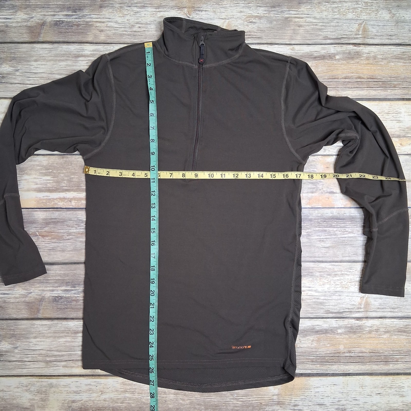 Terramar Climasense Mesh Back 1/4 Zip Pullover Women M Olive Outdoor Gorpcore