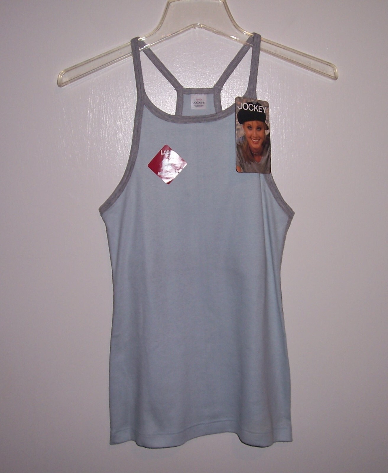 Women’s ’90s Jockey Racerback Tank Top with Hidden Support – Small/Petite