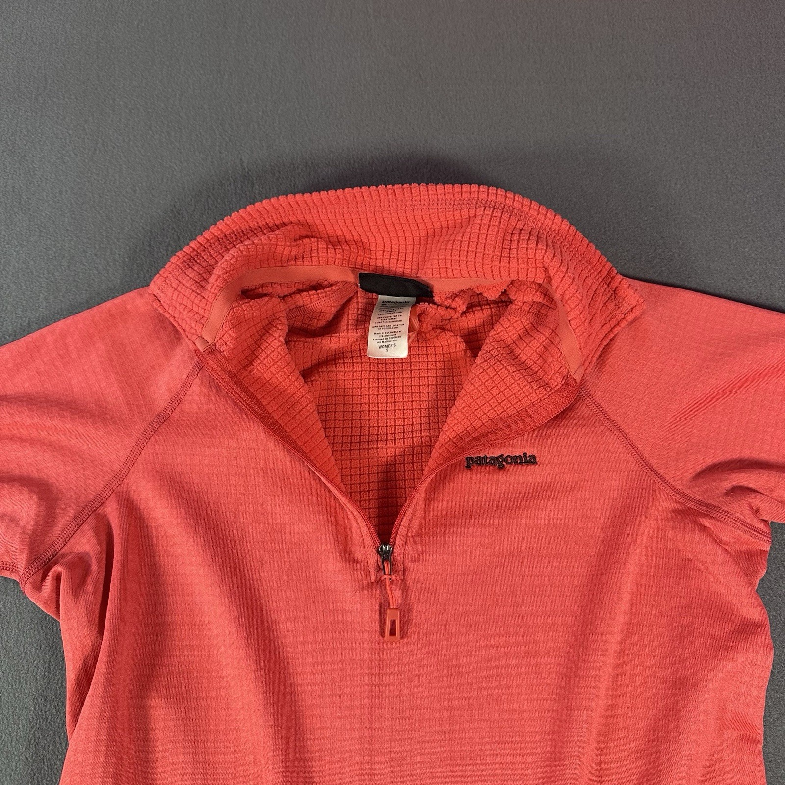 Patagonia R1 Pullover Women’s Small Raspberry Polartec 1/4 Zip Jacket #RN51884
