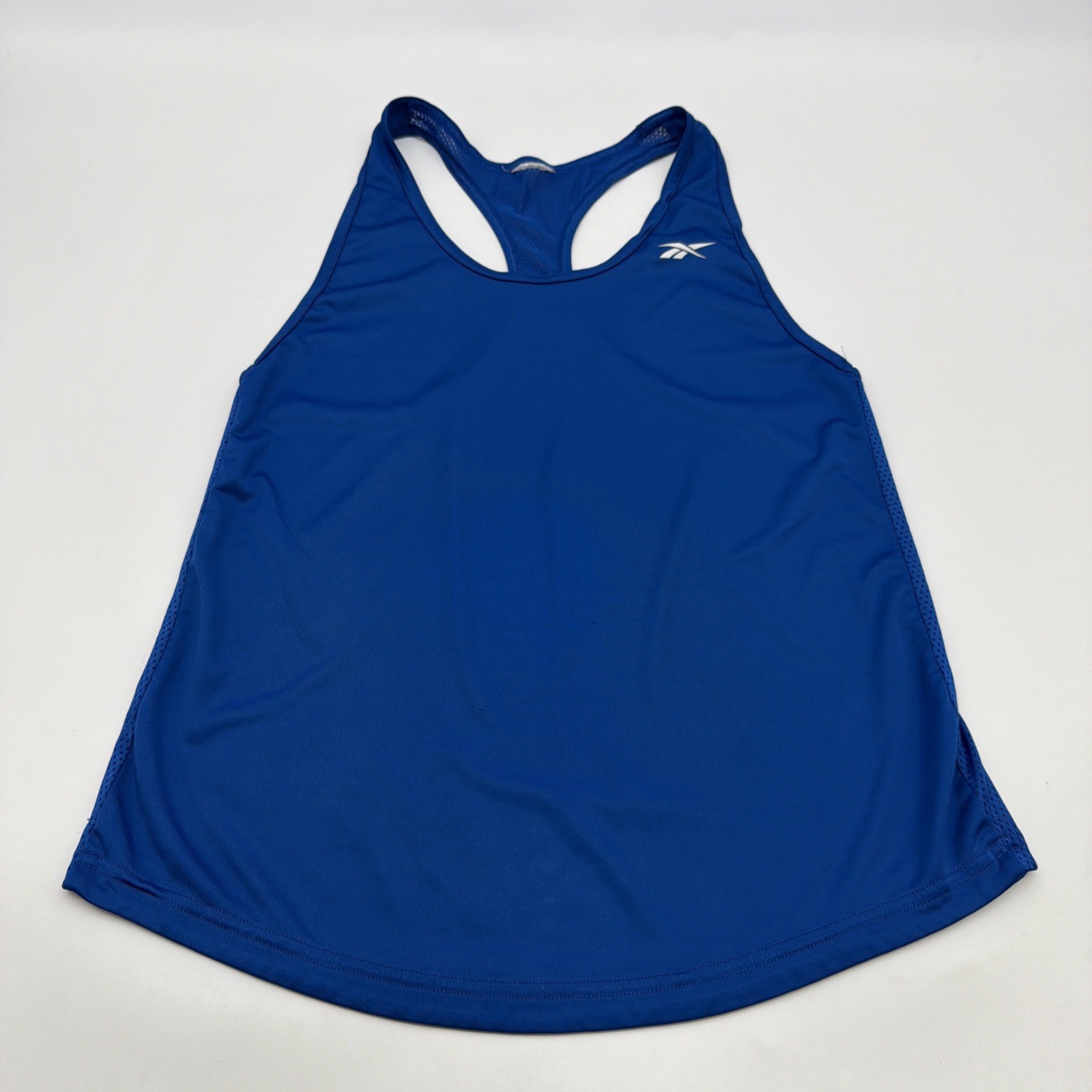 Reebok Tank Top Women S Blue Solid Logo .#47257
